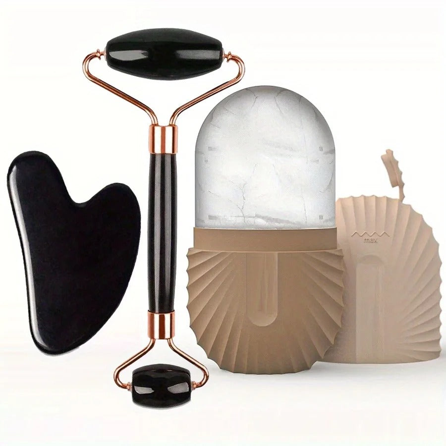 Roller + Gua Sha Set