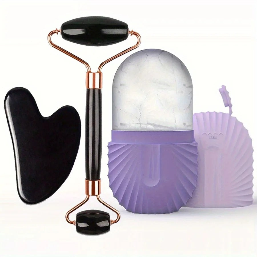 Roller + Gua Sha Set